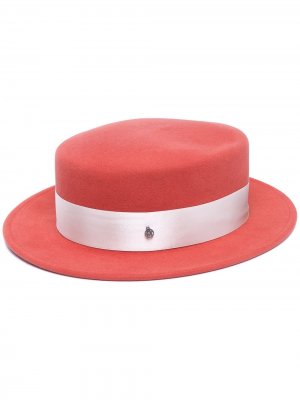 Шляпа канотье Maison Michel. Цвет: оранжевый