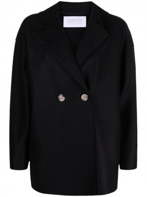 Двубортный пиджак Harris Wharf London. Цвет: черный