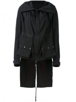 Асимметричная куртка с капюшоном Faith Connexion. Цвет: черный