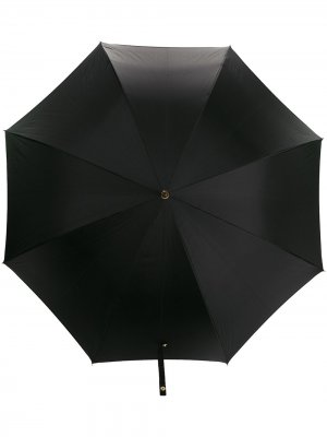 Зонт с декорированной ручкой Alexander McQueen. Цвет: черный