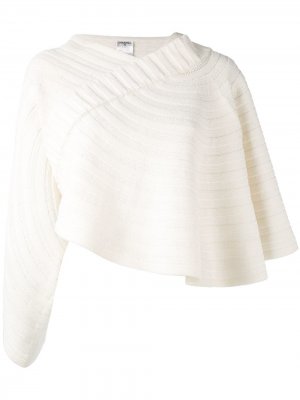 Блузка-кейп с вышивкой Chanel Pre-Owned. Цвет: нейтральные цвета
