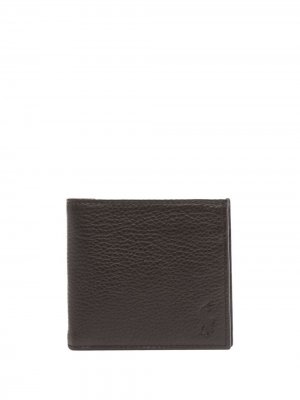 Бумажник с тисненым логотипом Polo Ralph Lauren. Цвет: коричневый