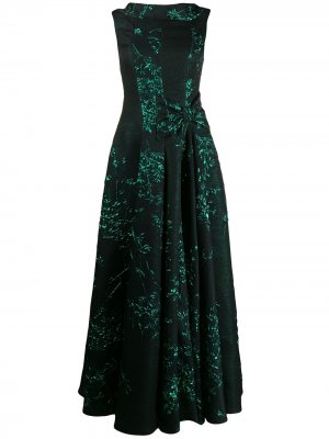 Платье Toriel Talbot Runhof. Цвет: зеленый