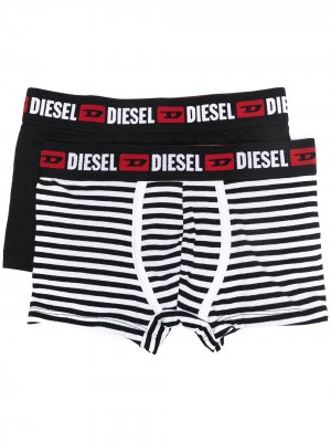 Комплект из двух боксеров с логотипом Diesel Kids. Цвет: черный