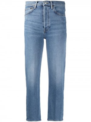 Укороченные джинсы RE/DONE. Цвет: синий