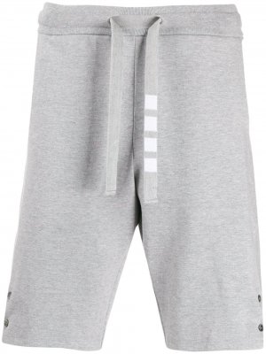 Спортивные шорты с полосками 4-Bar Thom Browne. Цвет: серый
