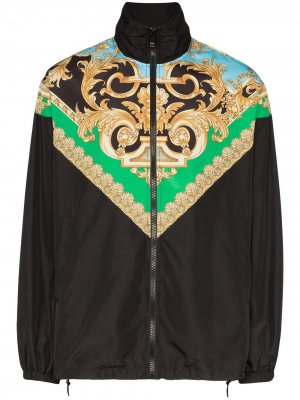 Спортивная куртка с принтом Barocco Versace. Цвет: черный