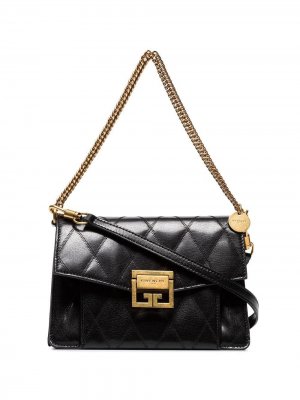 Маленькая стеганая сумка на плечо GV3 Givenchy. Цвет: черный