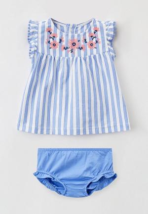 Боди, майка и шорты Carter’s. Цвет: разноцветный