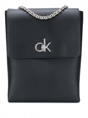 Рюкзак Re-Lock с цепочкой Calvin Klein. Цвет: черный