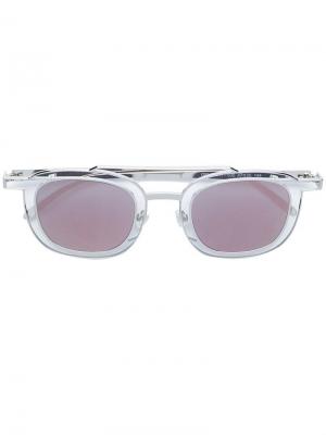 Солнцезащитные очки Gendery в квадратной оправе Thierry Lasry. Цвет: золотистый