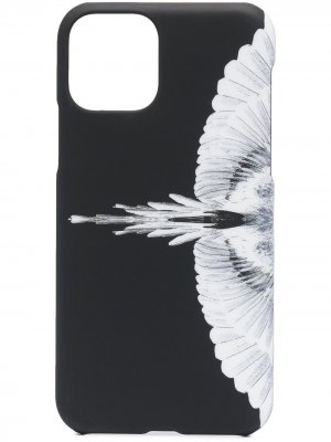 Чехол для iPhone 11 Pro с принтом Wings Marcelo Burlon County of Milan. Цвет: черный