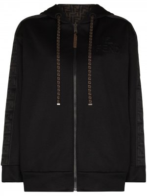 Спортивная куртка из джерси Fendi. Цвет: черный