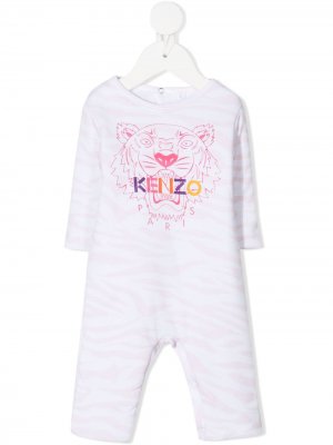 Комбинезон для новорожденного с принтом Tiger Kenzo Kids. Цвет: розовый