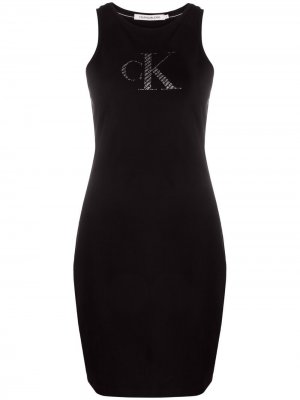 Платье из джерси Calvin Klein Jeans. Цвет: черный
