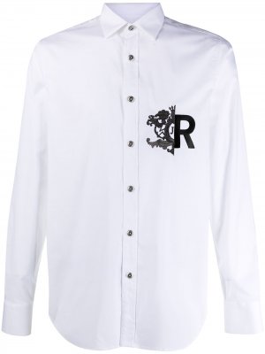 Рубашка Manito с вышитым логотипом John Richmond. Цвет: белый