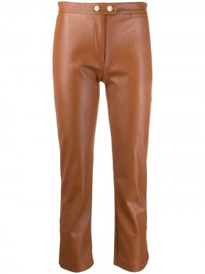 Укороченные брюки Pinko. Цвет: коричневый