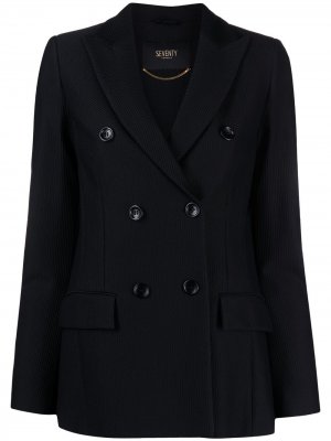 Двубортный пиджак Seventy. Цвет: черный