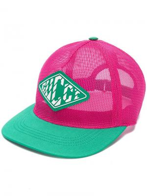 Бейсбольная кепка с логотипом Gucci. Цвет: розовый