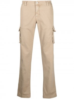 Прямые брюки карго Jacob Cohen. Цвет: коричневый
