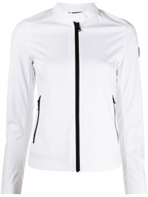 Укороченная куртка с аппликацией логотипа Colmar. Цвет: белый