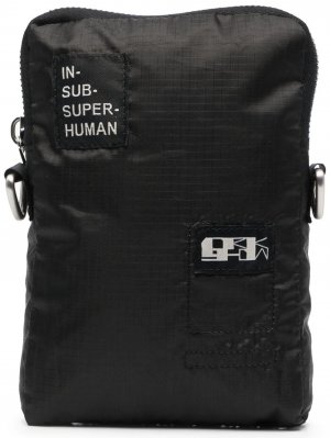 Компактная сумка с нашивкой-логотипом Rick Owens DRKSHDW. Цвет: черный