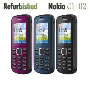 Восстановленный оригинальный мобильный телефон  C1-02 Nokia