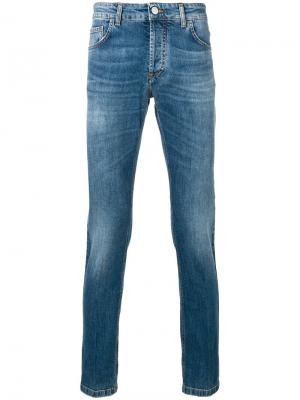 Прямые джинсы с подворотами Entre Amis. Цвет: синий