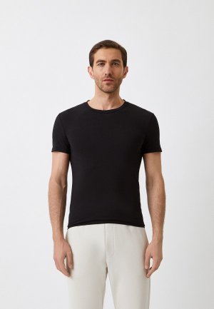 Футболка домашняя Ermenegildo Zegna. Цвет: черный
