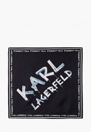 Платок Karl Lagerfeld. Цвет: черный