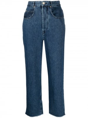 Укороченные джинсы с завышенной талией Isabel Marant. Цвет: синий