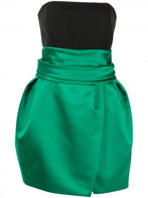 Платье-бюстье мини Alexandre Vauthier. Цвет: зеленый
