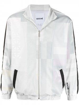Куртка с принтом Koché. Цвет: серый