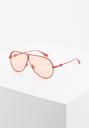 Очки солнцезащитные Christian Dior. Цвет: красный