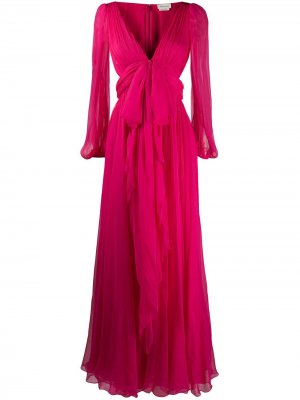 Вечернее платье с бантом Alexander McQueen. Цвет: розовый