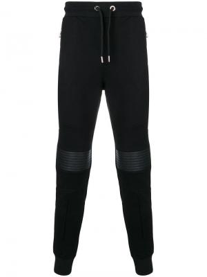 Спортивные брюки со вставками Les Hommes. Цвет: черный