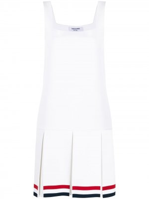 Платье с полосками RWB Thom Browne. Цвет: белый