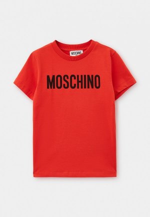 Футболка Moschino Kid. Цвет: красный