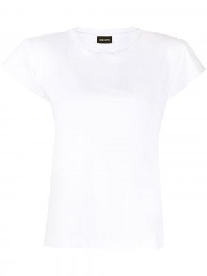 Приталенная футболка Magda Butrym. Цвет: белый