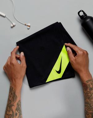 Черное охлаждающее полотенце  TT.D1-023 Nike Training. Цвет: черный