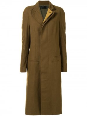 Пальто с воротником-стойкой Haider Ackermann. Цвет: коричневый