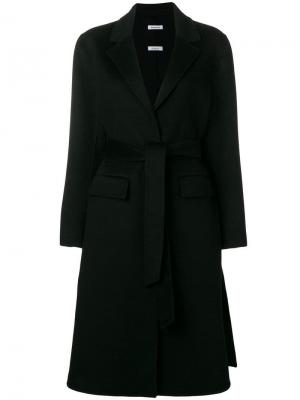 Пальто с длинными рукавами P.A.R.O.S.H.. Цвет: черный