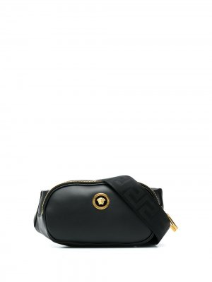 Поясная сумка с декором Medusa Versace. Цвет: черный