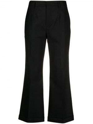 Расклешенные брюки строгого кроя Saint Laurent. Цвет: черный