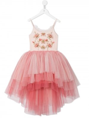 Платье с цветочным декором Tutu Du Monde. Цвет: розовый