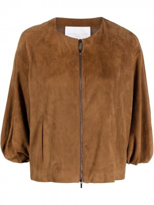 Куртка с пышными рукавами Fabiana Filippi. Цвет: коричневый