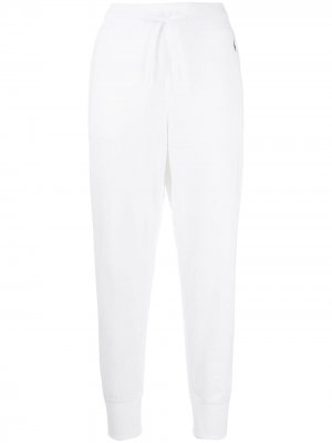 Однотонные спортивные брюки Polo Ralph Lauren. Цвет: белый