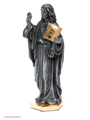 Статуэтка Иисус с Ветхим Заветом Veronese. Цвет: серый, золотистый