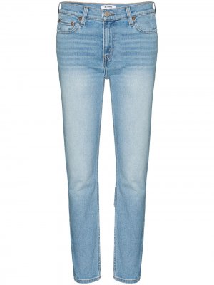 Укороченные джинсы скинни RE/DONE. Цвет: синий