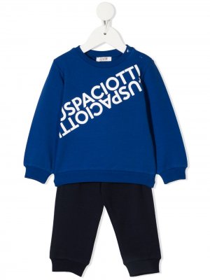 Спортивный костюм с логотипом Cesare Paciotti 4Us Kids. Цвет: синий
